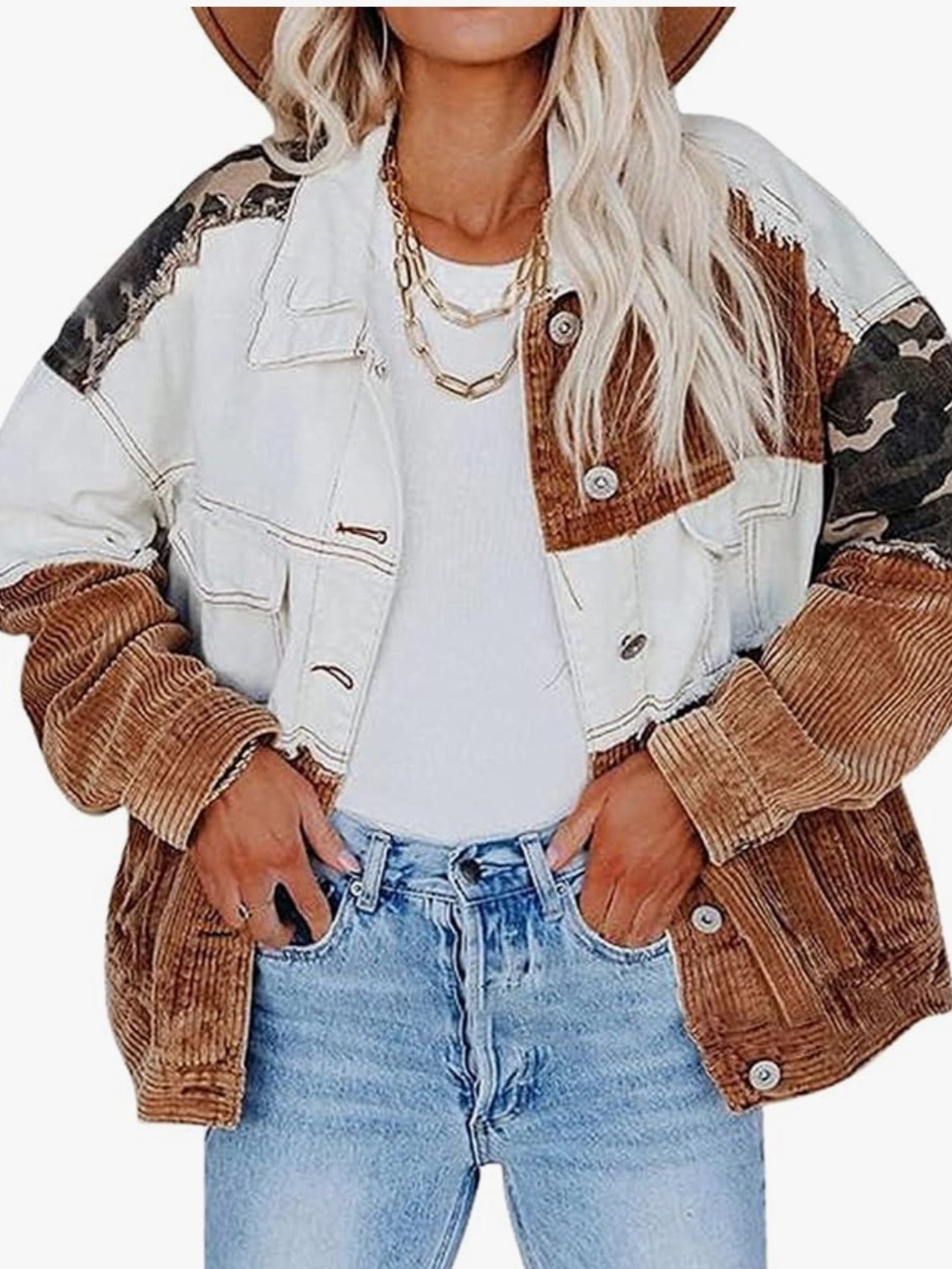 12th Tribe Camo Patchwork Jacket - Picture 3 of 6